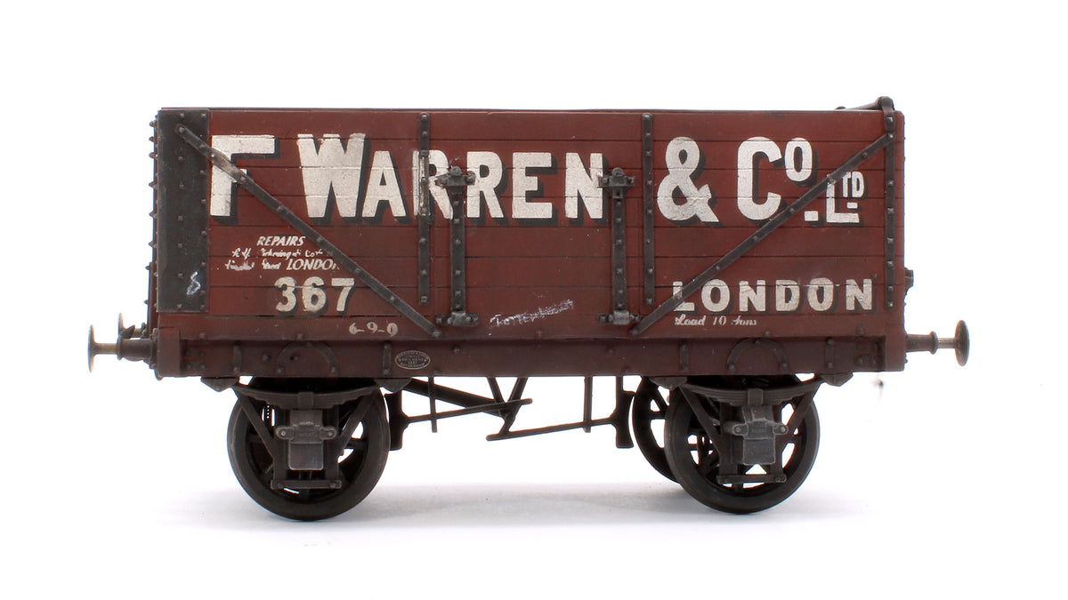 Pre-Owned Kit Built 10T 7 Plank Open Wagon No.367 'F.Warren' - Weathered