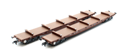 RT-OO-BRV-401 Borail EB Bauxite Livery with 5 Bolsters No. B946189 and B946192 - Twin Pack