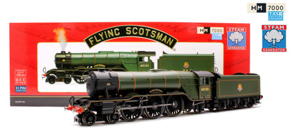 Class A3 4-6-2 60103 'Flying Scotsman' BR with Steam Generator (Diecast footplate and flickering firebox) Steam Locomotive - DCC Sound