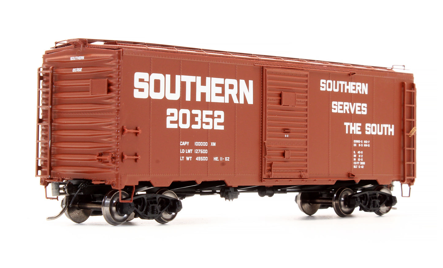 Pre-Owned 45814-22 10' 6" Mod 1937 AAR Box Car Southern Billboard - Road #20352