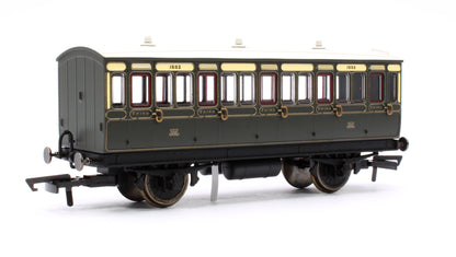 Pre-Owned GWR 4 Wheel 3rd Class Coach No.1882 (With Lights)