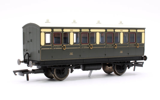 Pre-Owned GWR 4 Wheel 1st Class Coach No.143 (With Lights)