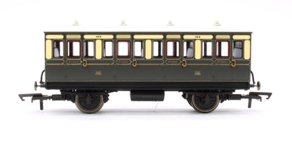 Pre-Owned GWR 4 Wheel 1st Class Coach No.143 (With Lights)