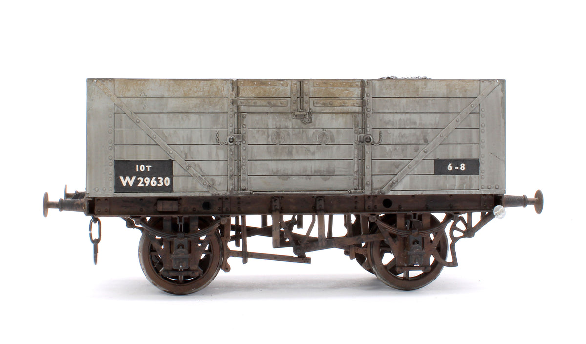 Pre-Owned Kit Built BR Grey 10T 7 Plank Coal Wagon No.W29630 - Weathered
