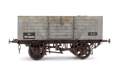 Pre-Owned Kit Built BR Grey 10T 7 Plank Coal Wagon No.W29630 - Weathered