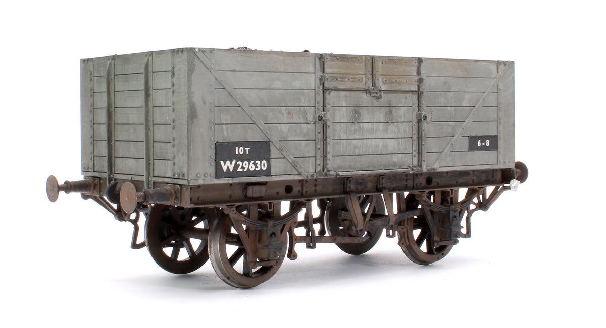 Pre-Owned Kit Built BR Grey 10T 7 Plank Coal Wagon No.W29630 - Weathered
