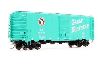Pre-Owned 46004-32 40' 12 Panel Box Car Great Northern Glacier Green - Road #19731