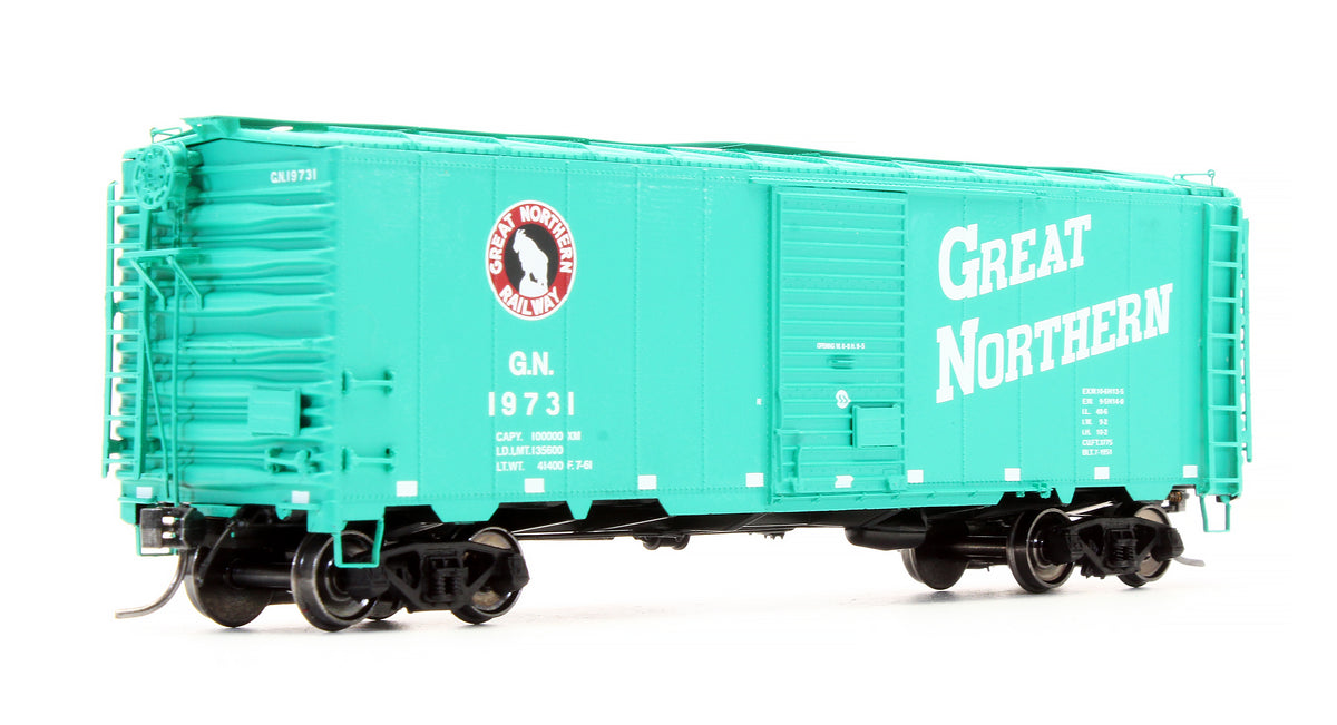 Pre-Owned 46004-32 40' 12 Panel Box Car Great Northern Glacier Green - Road #19731