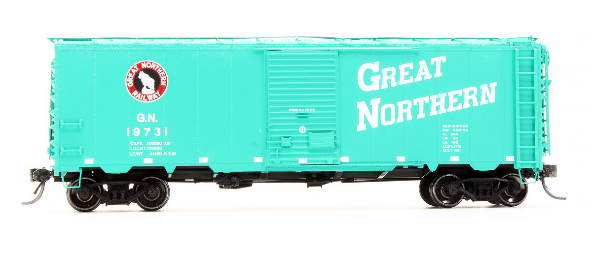 Pre-Owned 46004-32 40' 12 Panel Box Car Great Northern Glacier Green - Road #19731