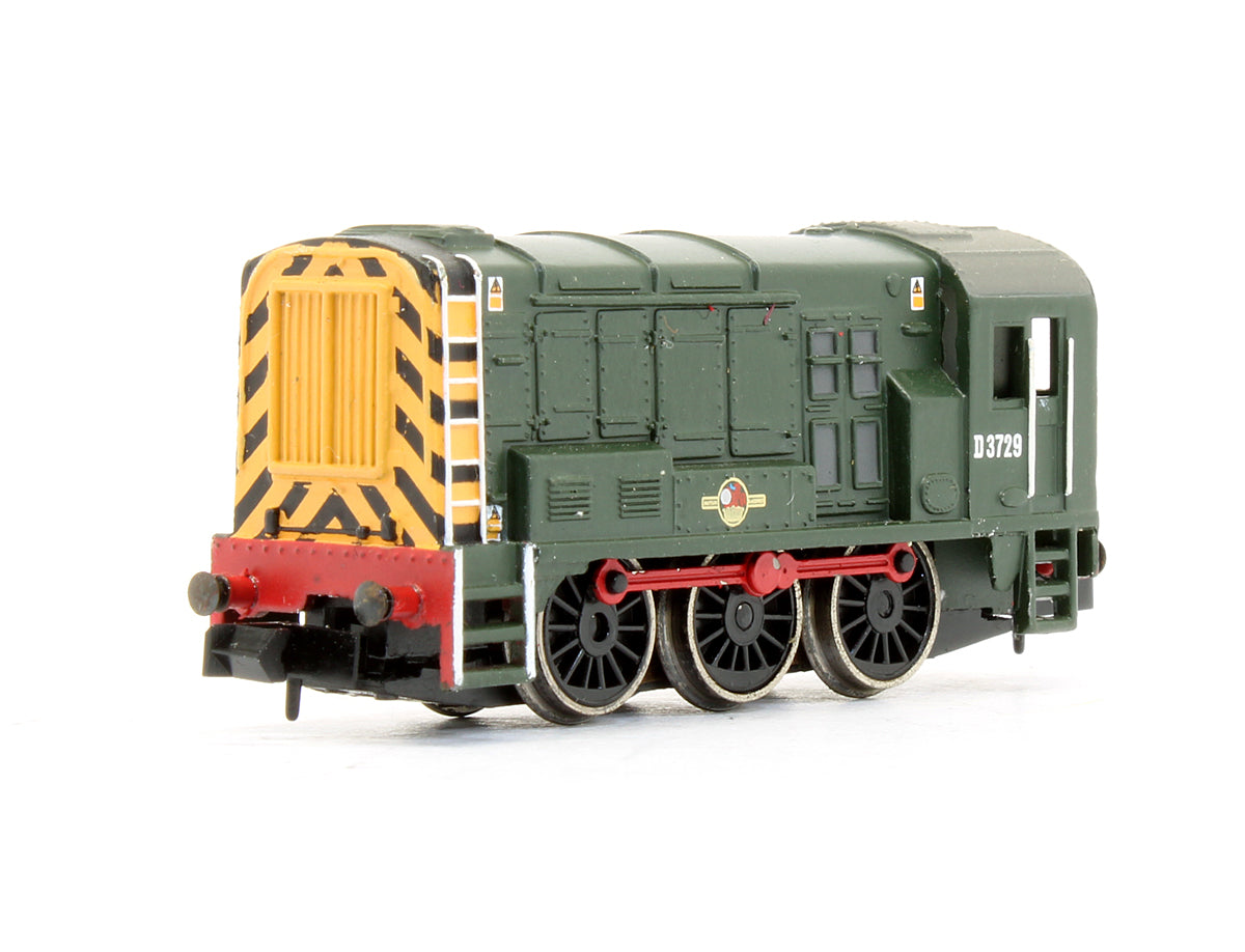 Pre-Owned Class 08 'D3729' BR Green Late Crest Diesel Shunter Locomotive