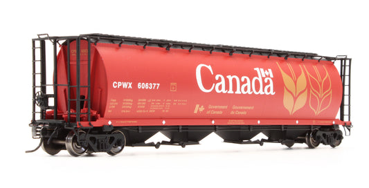 Pre-Owned 45102-123 Cylindrical Covered Hopper Red Canada CPWX - Road #606377