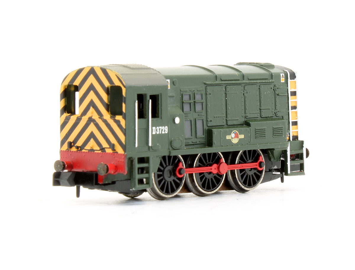 Pre-Owned Class 08 'D3729' BR Green Late Crest Diesel Shunter Locomotive