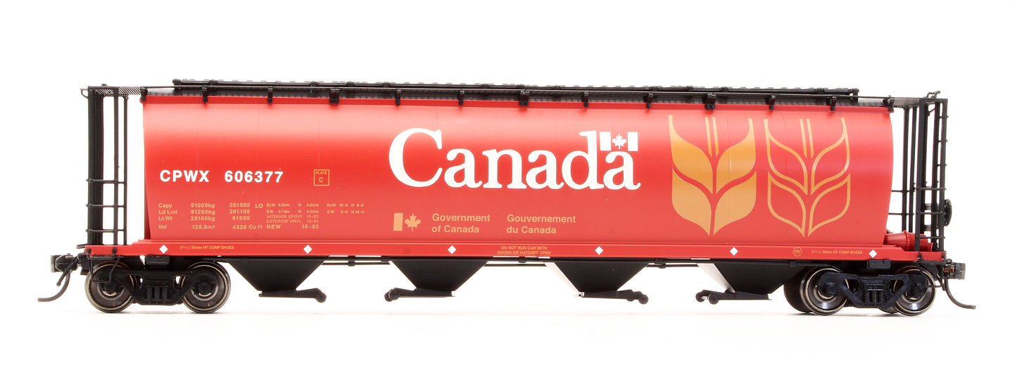 Pre-Owned 45102-123 Cylindrical Covered Hopper Red Canada CPWX - Road #606377
