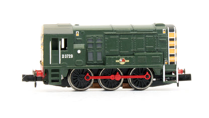 Pre-Owned Class 08 'D3729' BR Green Late Crest Diesel Shunter Locomotive