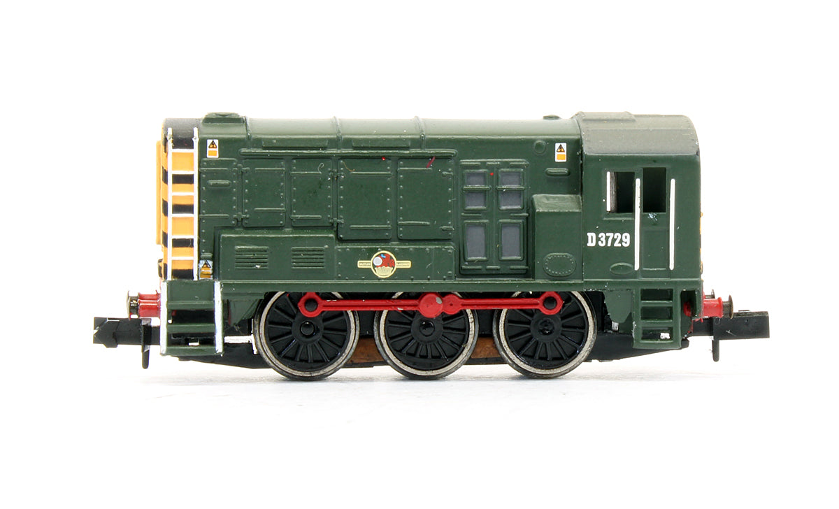 Pre-Owned Class 08 'D3729' BR Green Late Crest Diesel Shunter Locomotive