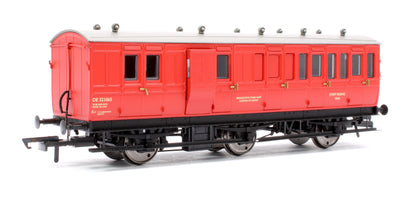 Pre-Owned 6 Wheel 3rd Brake Staff Riding Van BR Breakdown Train Red No.DE321065