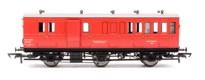 Pre-Owned 6 Wheel 3rd Brake Staff Riding Van BR Breakdown Train Red No.DE321065