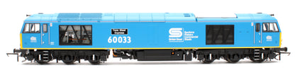 Class 60 60033 'Tees Steel Express' EWS / British Steel Blue Diesel Locomotive - DCC Sound