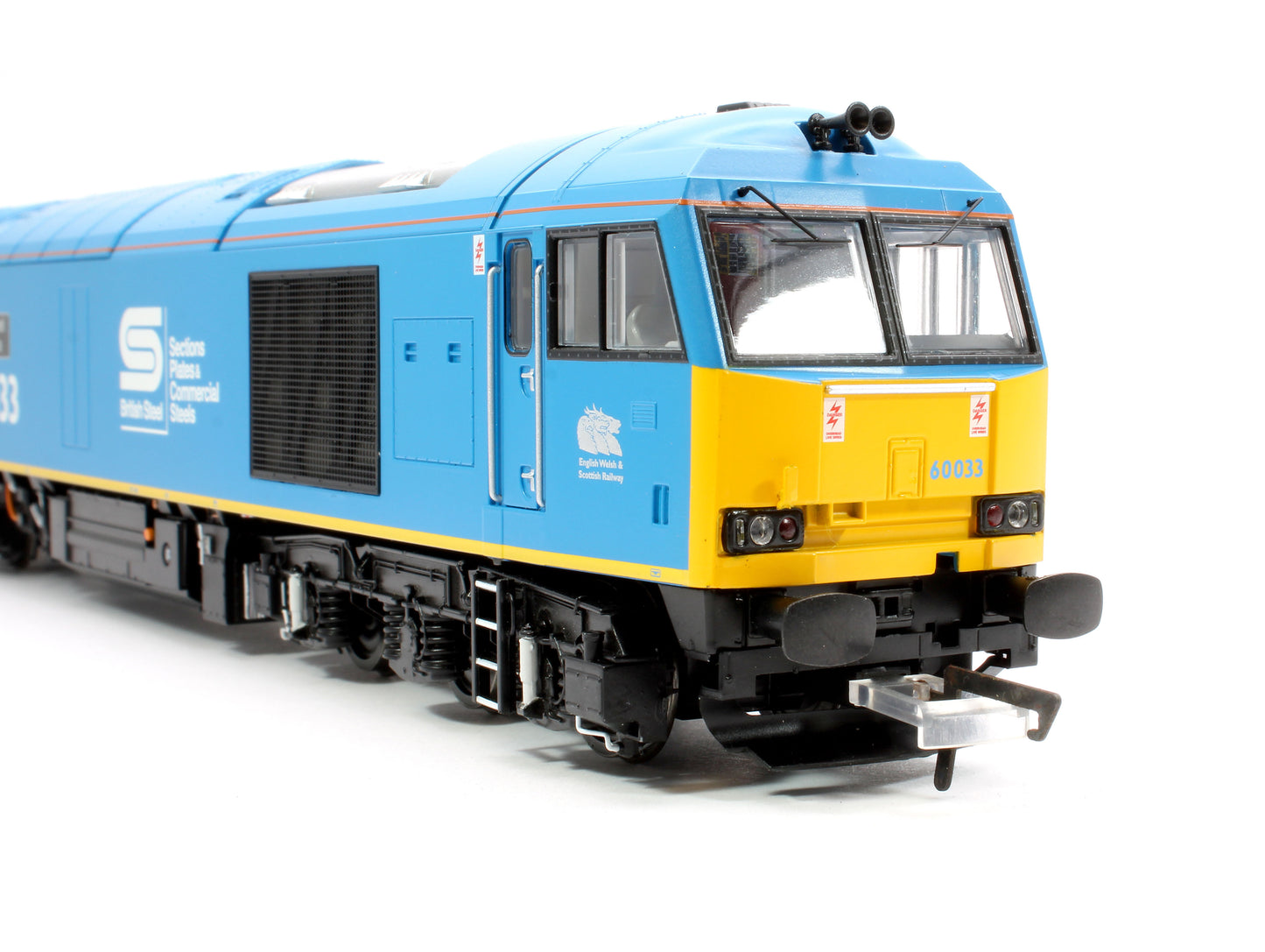 Class 60 60033 'Tees Steel Express' EWS / British Steel Blue Diesel Locomotive - DCC Sound