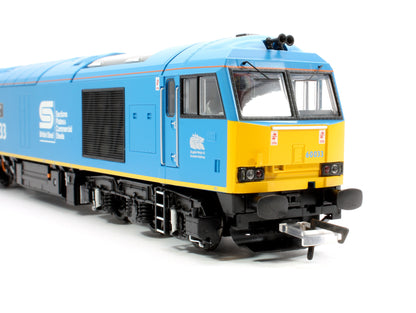 Class 60 60033 'Tees Steel Express' EWS / British Steel Blue Diesel Locomotive - DCC Sound