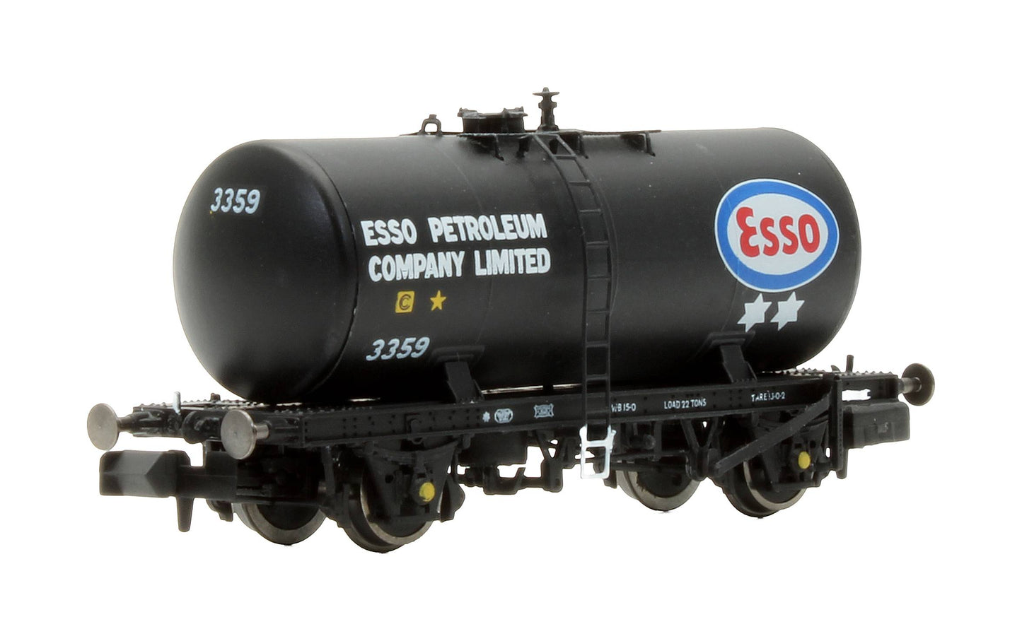 Pre-Owned N35T-301 3x Esso Class B Tanker Wagons Original Suspension