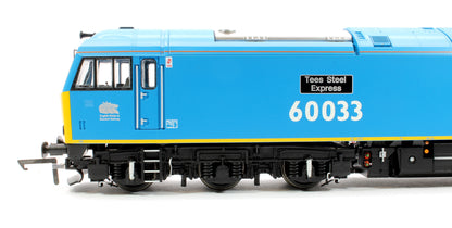 Class 60 60033 'Tees Steel Express' EWS / British Steel Blue Diesel Locomotive - DCC Sound