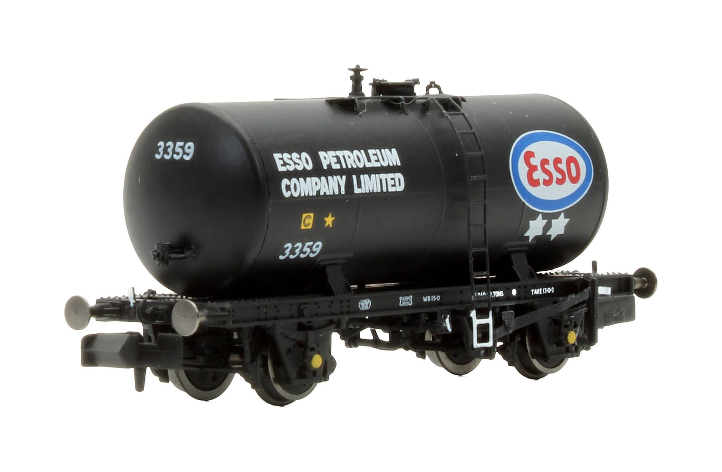 Pre-Owned N35T-301 3x Esso Class B Tanker Wagons Original Suspension