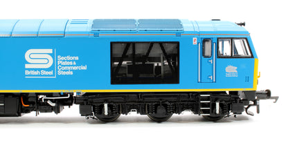 Class 60 60033 'Tees Steel Express' EWS / British Steel Blue Diesel Locomotive - DCC Sound