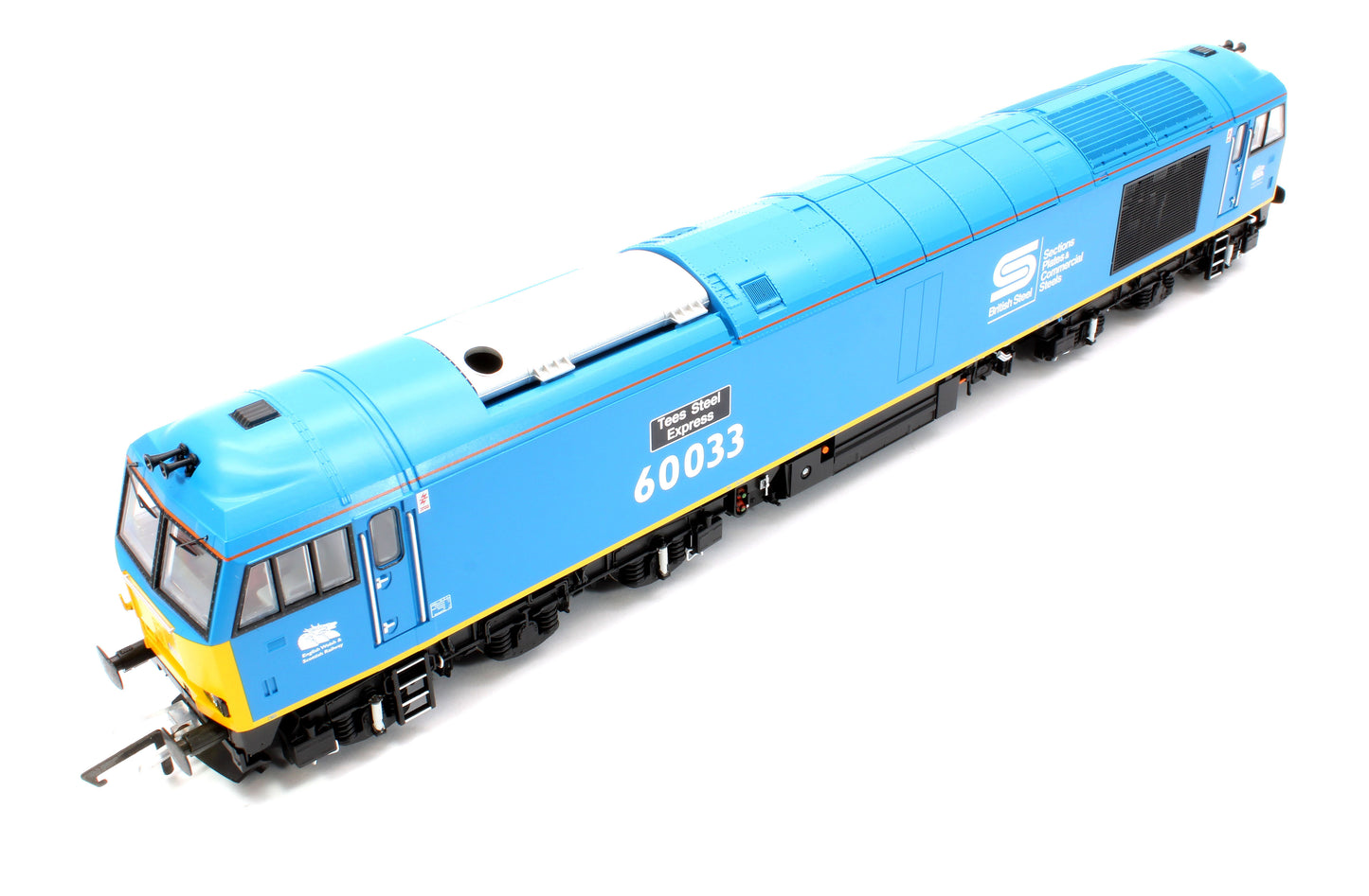 Class 60 60033 'Tees Steel Express' EWS / British Steel Blue Diesel Locomotive - DCC Sound