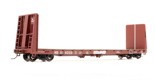Pre-Owned ATH87703 Norfolk Southern 60' Bulkhead Flat Car - Road #114033