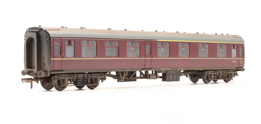 Pre-Owned BR Maroon MK1 Corridor Composite CK Coach ''W15131' - Custom Weathered