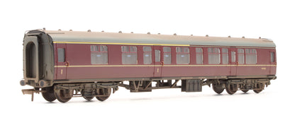 Pre-Owned BR Maroon MK1 Corridor Composite CK Coach ''W15131' - Custom Weathered