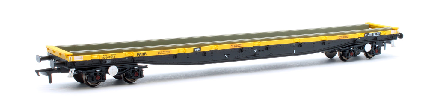 Pre-Owned RT-OO-YQA-409 YMA / YQA Parrs Departmental Yellow No. YMA Parr DC967555 (grey underframe) and YQA Parr DC967569 (black underframe) - Twin Pack