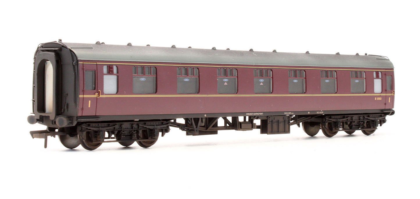 Pre-Owned 39-151F BR Maroon MK1 Corridor First FK Coach 'E13103' - Custom Weathered
