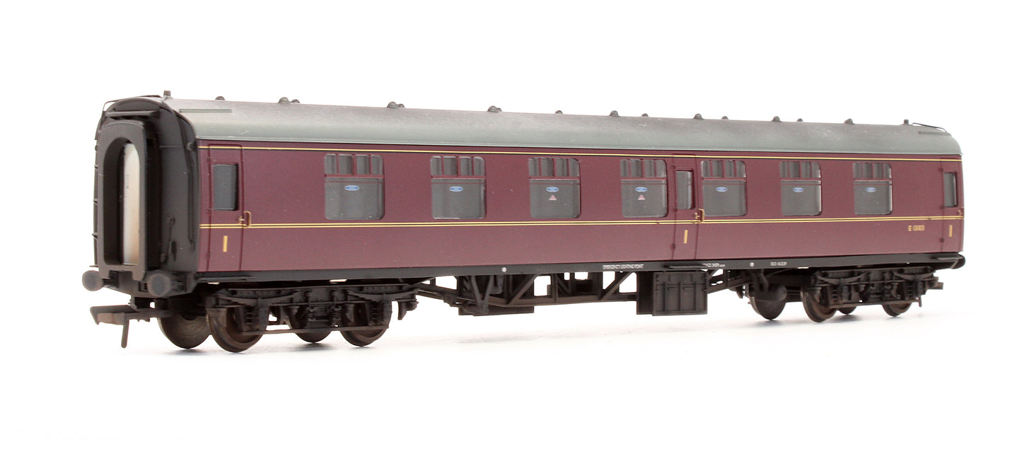 Pre-Owned 39-151F BR Maroon MK1 Corridor First FK Coach 'E13103' - Custom Weathered
