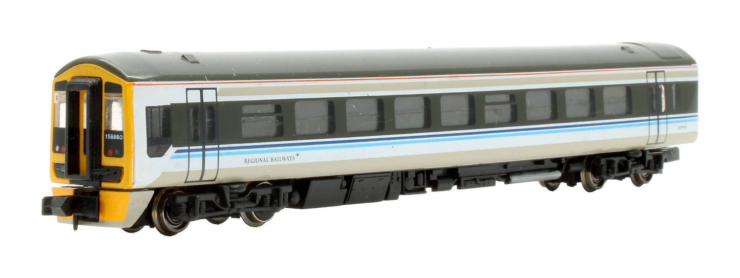 Pre-Owned 8707 Class 158 '158860' Regional Railways Blue/Grey 2-Car DMU