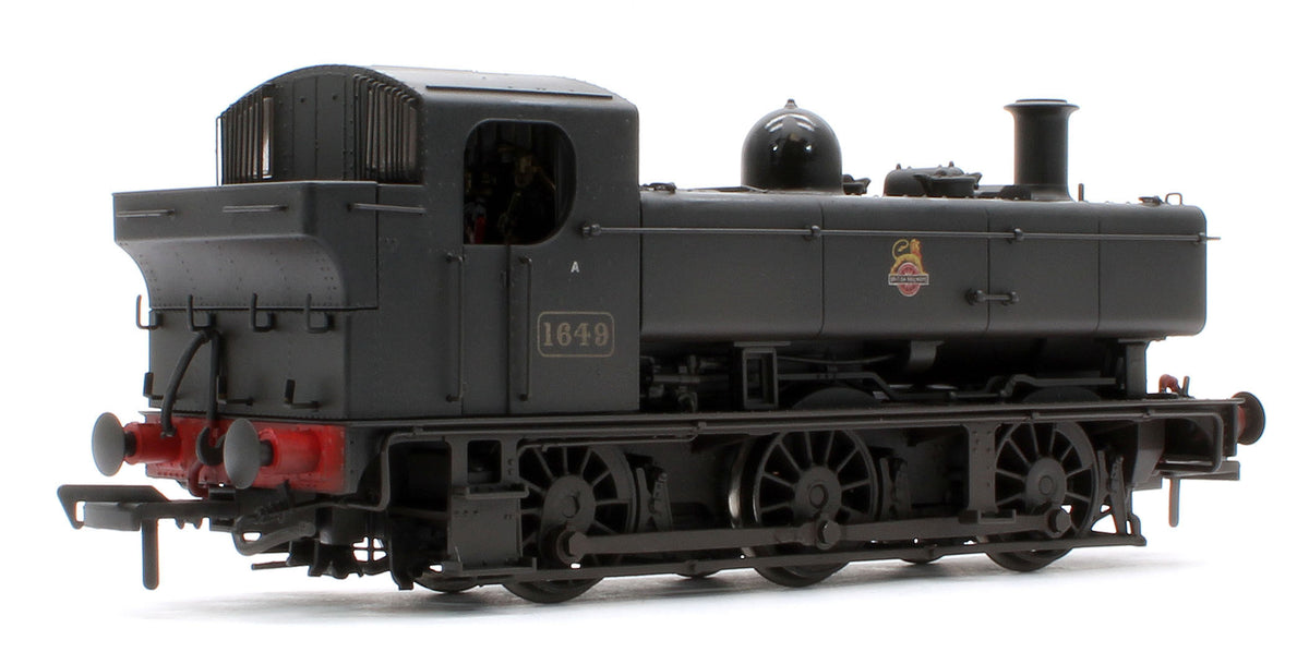 MR-302B Class 16xx 0-6-0PT BR Black Early Emblem 1649 - Steam Locomotive - Weathered
