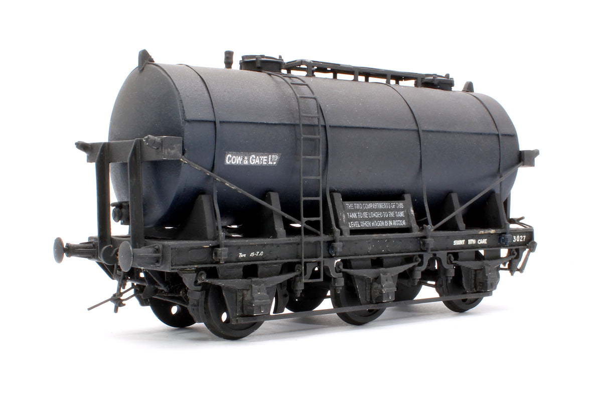Pre-Owned Kit Built Black Milk Tanker No.3027 'Cow & Gate Ltd' - Weathered