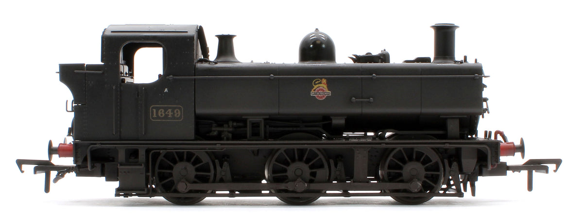 MR-302B Class 16xx 0-6-0PT BR Black Early Emblem 1649 - Steam Locomotive - Weathered