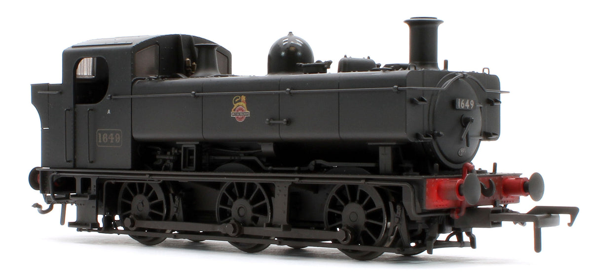 MR-302B Class 16xx 0-6-0PT BR Black Early Emblem 1649 - Steam Locomotive - Weathered