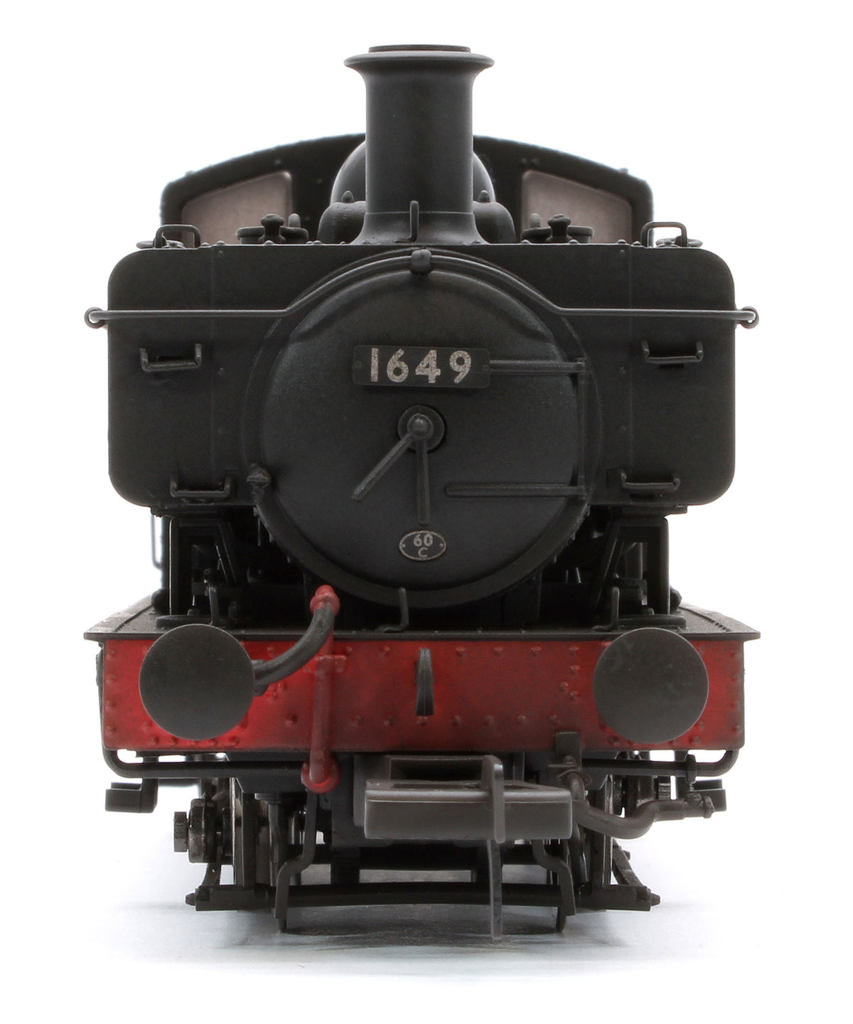 MR-302B Class 16xx 0-6-0PT BR Black Early Emblem 1649 - Steam Locomotive - Weathered