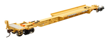 Pre-Owned 28911 'TTRX' Yellow 3-Platform Articulated Spine Car