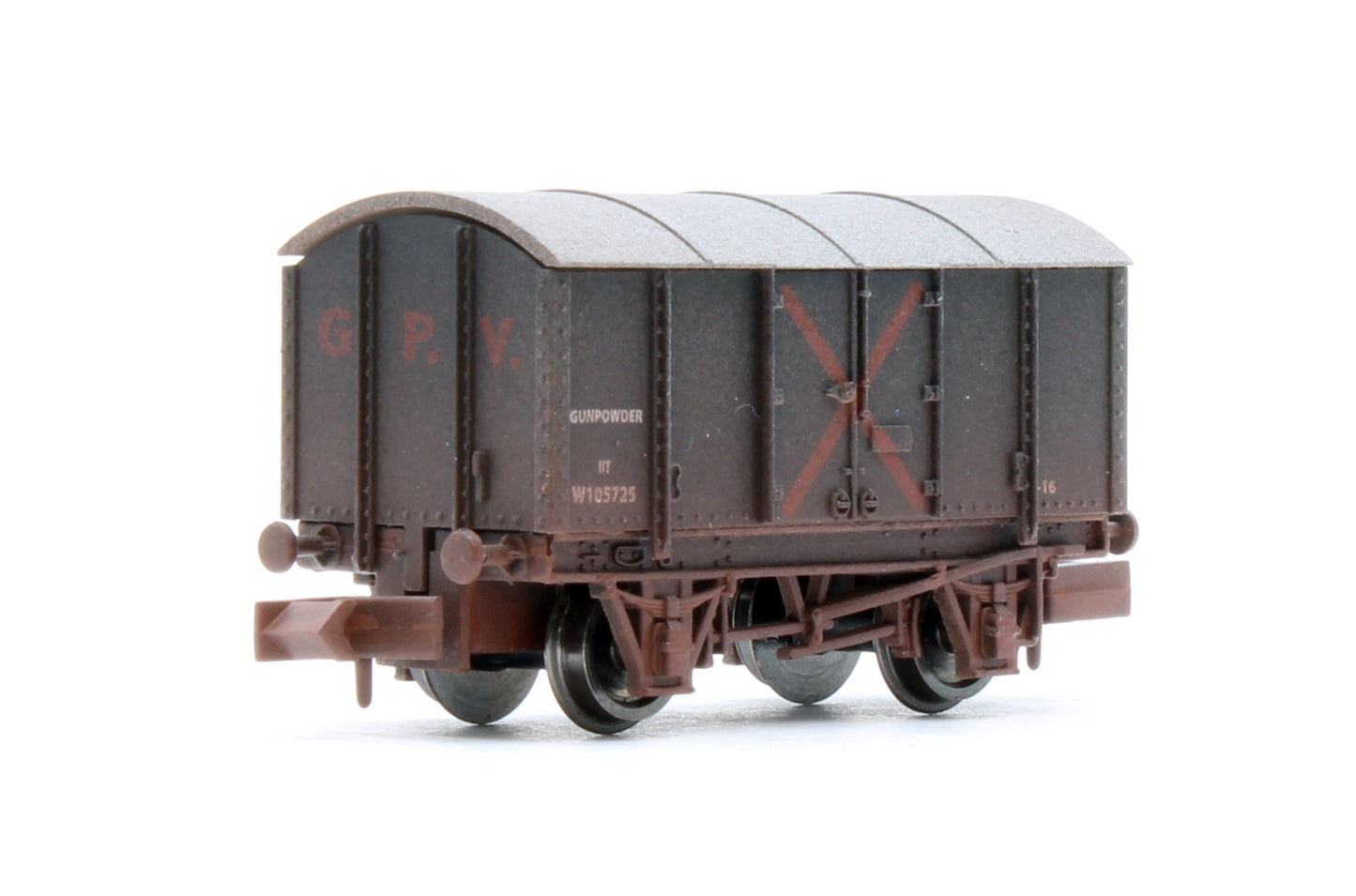 2F-013-112 Gunpowder Van GWR W105725 - Weathered