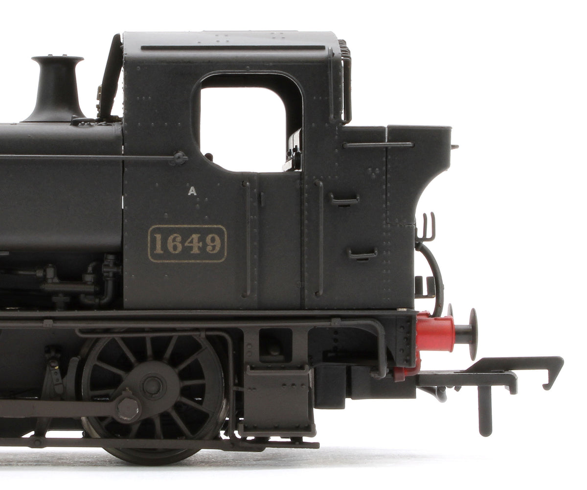 MR-302B Class 16xx 0-6-0PT BR Black Early Emblem 1649 - Steam Locomotive - Weathered