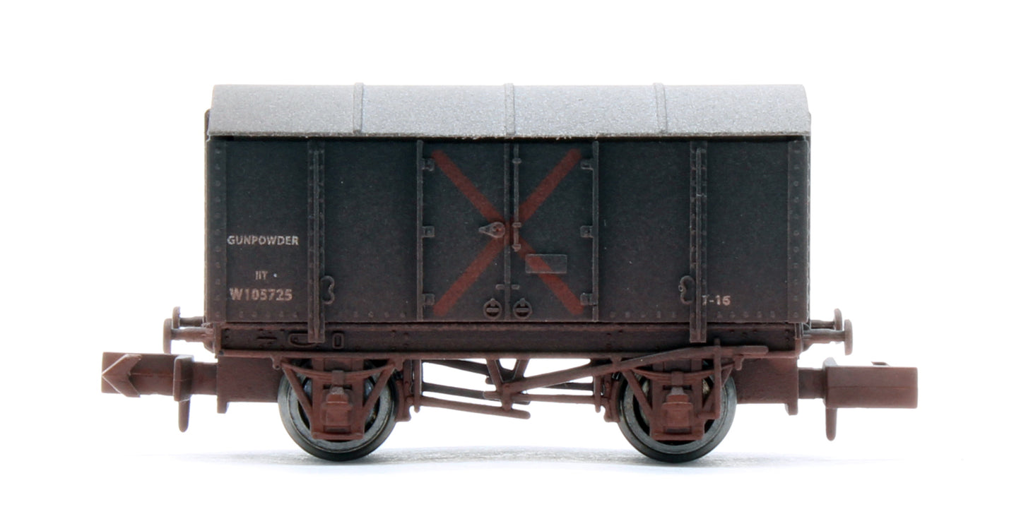 2F-013-112 Gunpowder Van GWR W105725 - Weathered