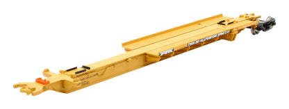 Pre-Owned 28911 'TTRX' Yellow 3-Platform Articulated Spine Car