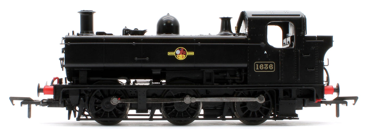 MR-304A Class 16xx 0-6-0PT BR Black Late Crest 1636 Steam Locomotive