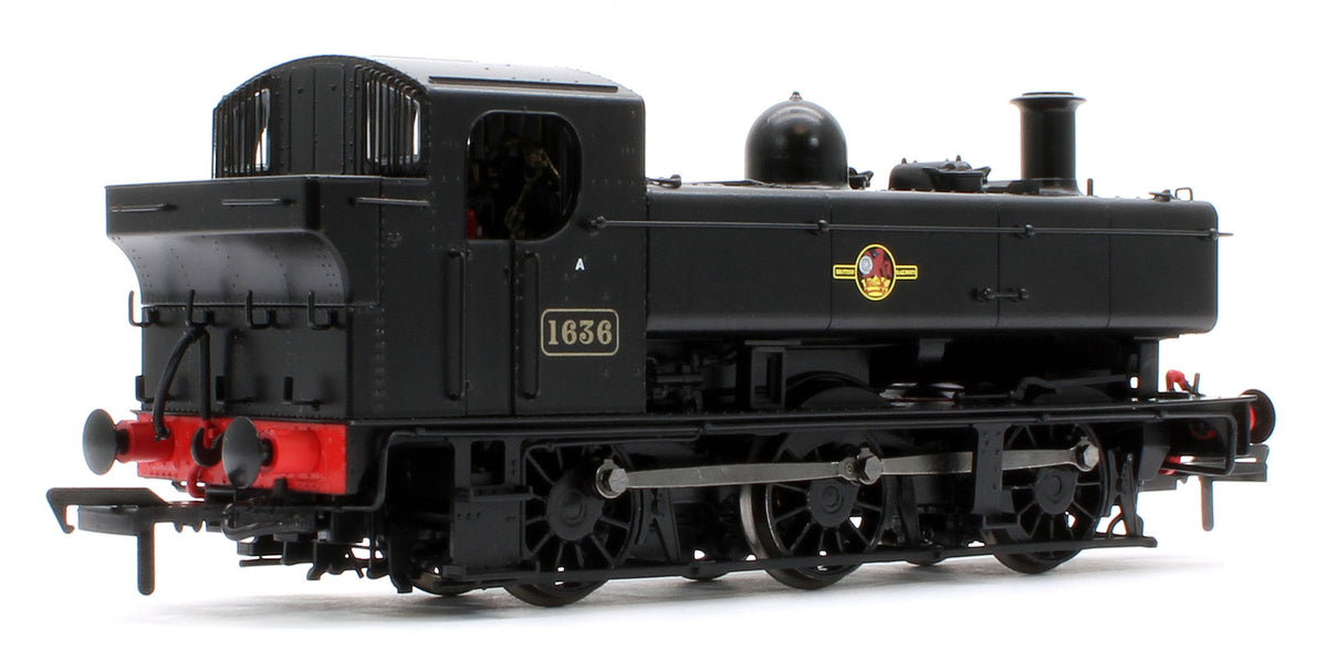 MR-304A Class 16xx 0-6-0PT BR Black Late Crest 1636 Steam Locomotive
