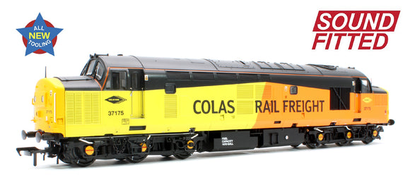 Class 37/0 Centre Headcode 37175 Colas Rail Diesel Locomotive (DCC Sound)