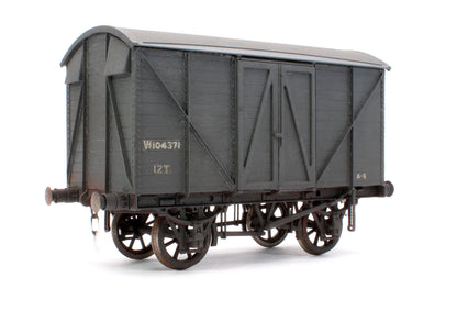 Pre-Owned Kit Built BR Grey 12T Van No.W104371 - Weathered